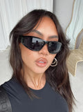 Track Belle Y2K Oversized Rectangle Sunglasses